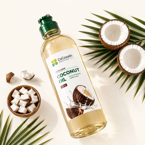 COCOZAITH'S RAW Cold Pressed Coconut Oil – 1 Litre