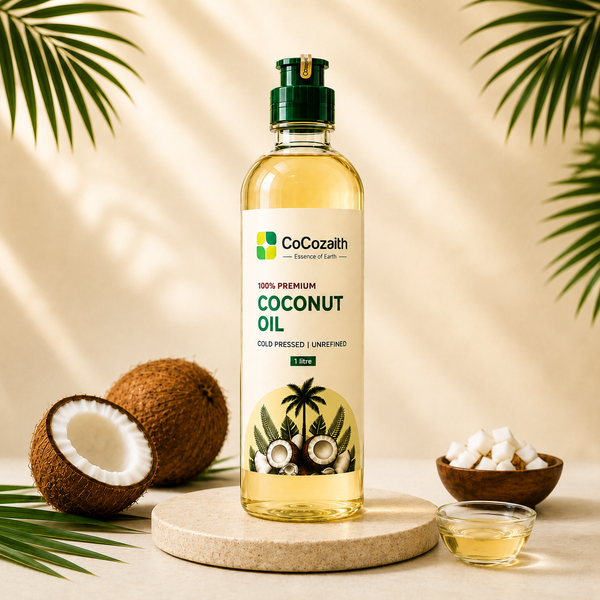 COCOZAITH'S PREMIUM Cold Pressed Coconut Oil – 1 Litre